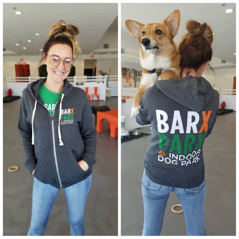 Barx Parx Zip Up Logo Hooded Sweatshirt - Unisex/Men's