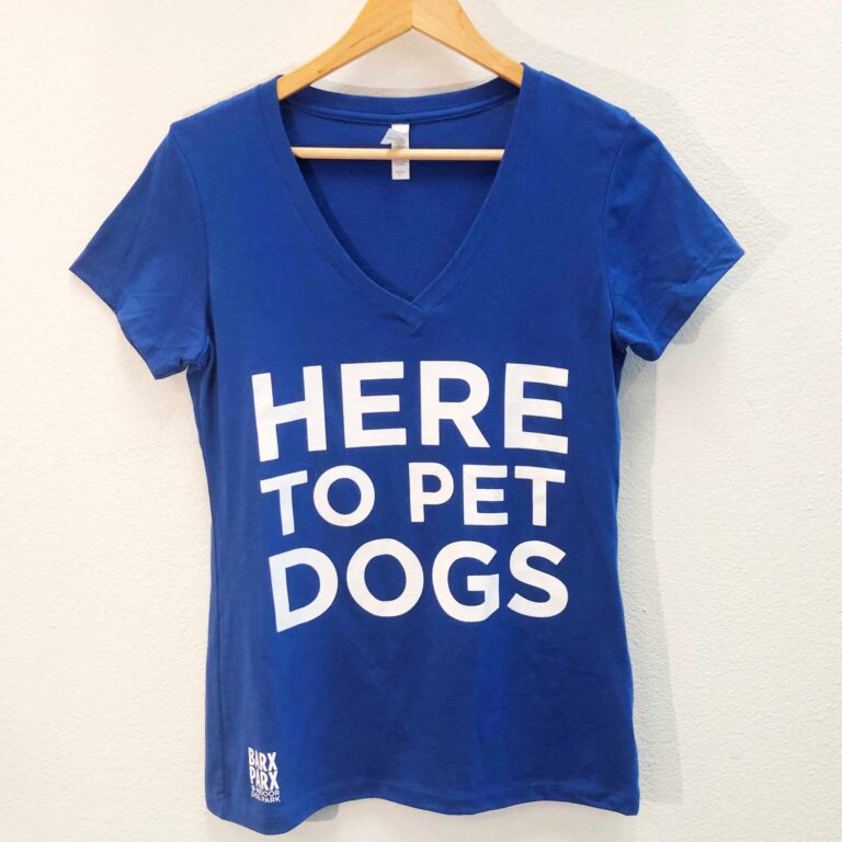 "Here To Pet Dogs" Unisex/Men's Vneck Tee