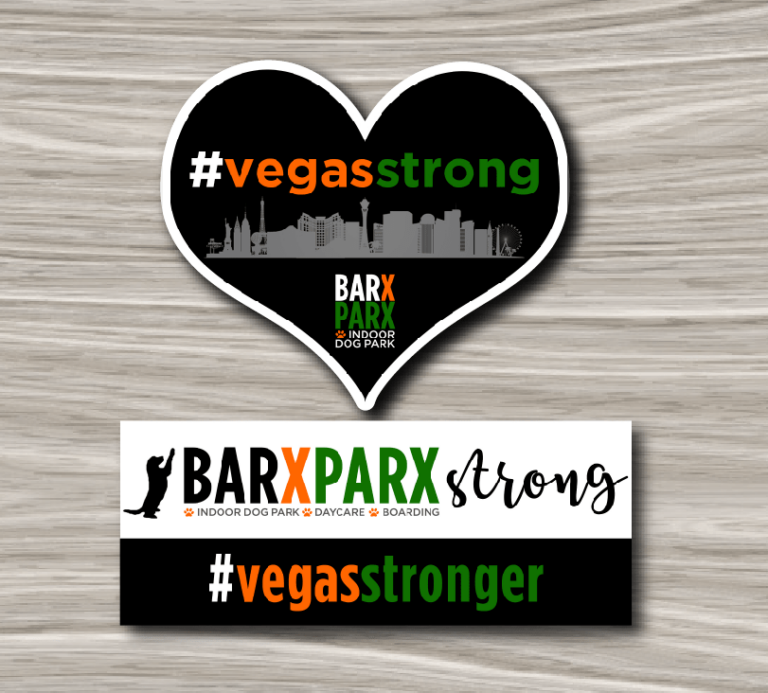 Vegas Strong Barx Parx Logo Stickers