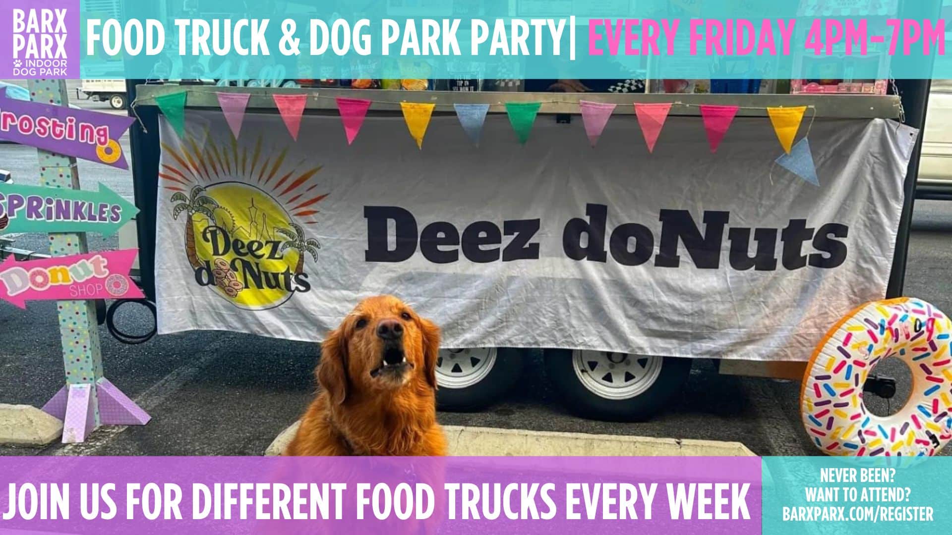 Food truck dog park party 1