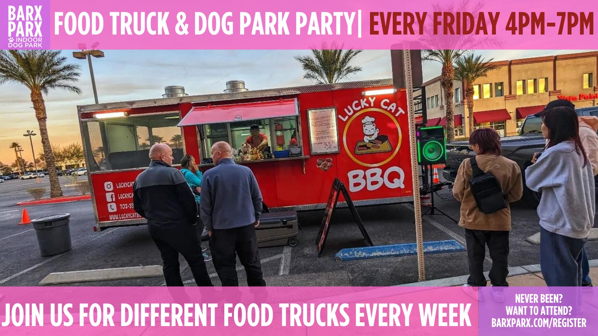 Food truck dog park party